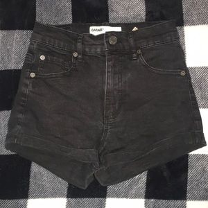Garage Black Jean Shorts